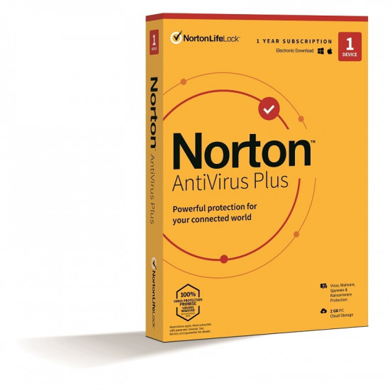 Norton Antivírus Plus 2GB HUN 1 Felhasználó 1 gép 1 éves dobozos vírusirtó szoftver (21416693) 