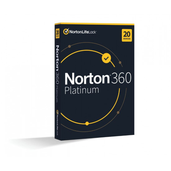 Norton 360 Platinum 100GB, VPN, 1 felhasználó, 20 készülék, 12 hónap (21428042)