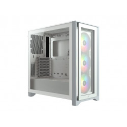Corsair iCUE 4000X RGB Tempered Glass táp nélküli ablakos ház fehér (CC-9011205-WW)