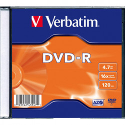 VERBATIM 43547 Verbatim DVD-R slim jewel case 100 4.7GB 16x