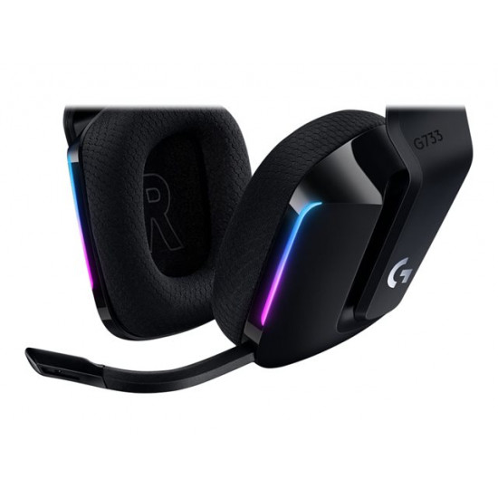 LOGITECH G733 LightSpeed Wireless RGB Gaming Headset - BLACK - EMEA