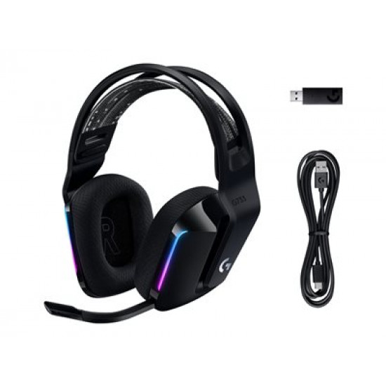 LOGITECH G733 LightSpeed Wireless RGB Gaming Headset - BLACK - EMEA