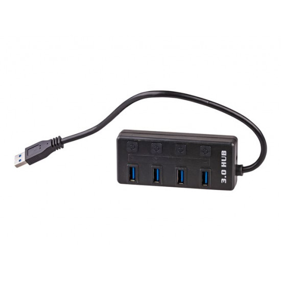 AKY Akyga Hub USB active USB A (m) / 4x USB A (f) switches ver. 3.0 15cm (AK-AD-33)