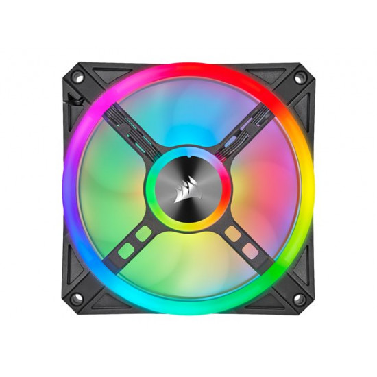 Corsair iCUE QL120 RGB 120mm PWM ház hűtő ventilátor fekete (CO-9050097-WW)