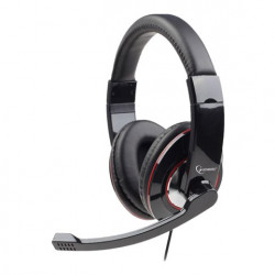 Gembird MHS-U-001 sztereó headset+mikrofon+hangerőszabályozó fekete
