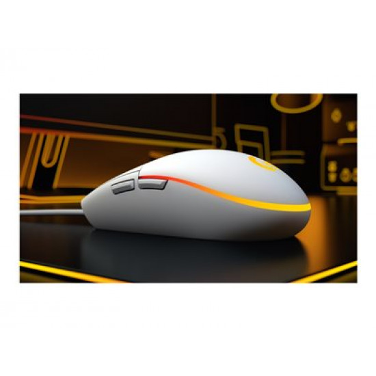Logitech G203 LIGHTSYNC gaming egér fehér (910-005797)
