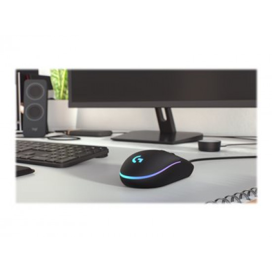 Logitech G203 LIGHTSYNC gaming egér fekete (910-005796)