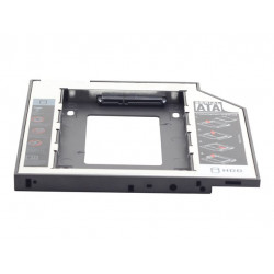 Gembird 2,5'' - 5,25'' HDD beépítő keret laptophoz 12.7mm (MF-95-02)