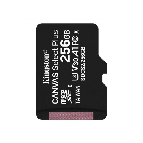 Kingston Canvas Select Plus 256GB microSDXC CL10 memóriakártya (SDCS2/256GBSP)