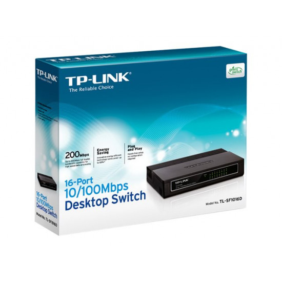 TP-Link TL-SF1016D  10/100Mbps 16 portos switch