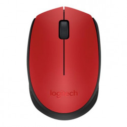 Logitech M171 vezeték nélküli egér piros-feket (910-004641)