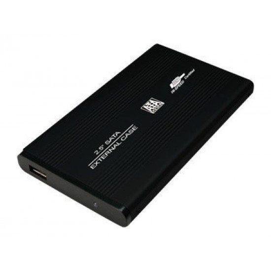 LogiLink 2.5'' külső Alu Mobil Rack USB 2.0 SATA fekete (UA0041B)
