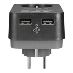 APC Essential SurgeArrest 1 túlfeszültségvédő aljzat 2 USB port fekete (PME1WU2B-GR)