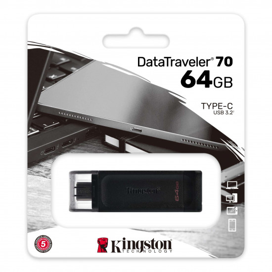 Kingston DataTraveler 70 64GB USB-C Pen Drive (DT70/64GB)