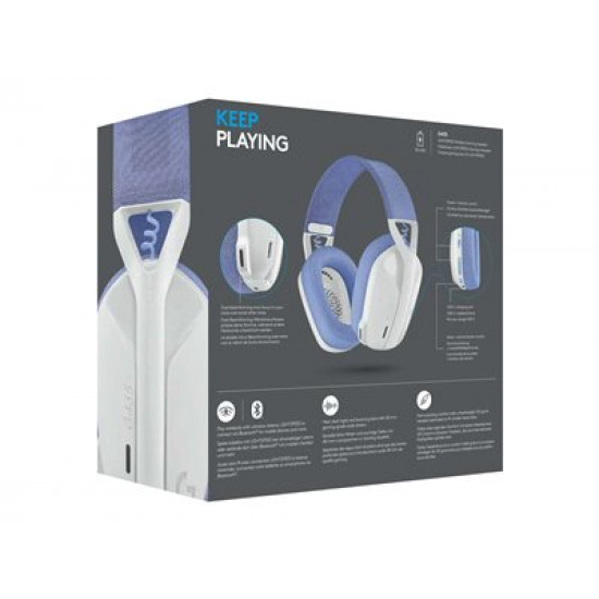 LOGITECH G435 LightSpeed Wireless Gaming Headset - WHITE - EMEA LOGITECH G435 LightSpeed Wireless Gaming Headset - WHITE - EMEA