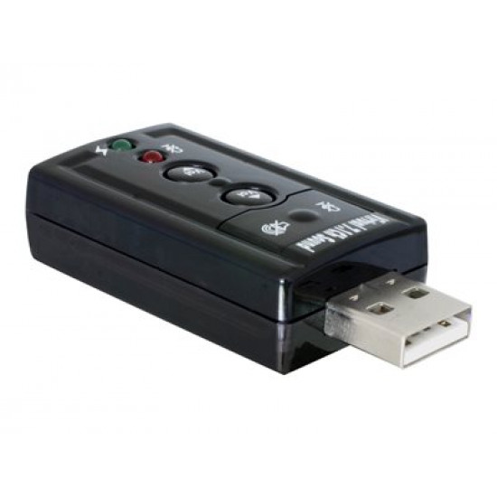 DELOCK 61645 Delock USB 7.1 hangkártya (virtuális) USB 2.0
