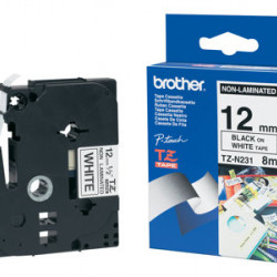 Brother P-touch TZe-N231 szalagkazetta fehér alapon fekete betűs öntapadós (TZEN231)