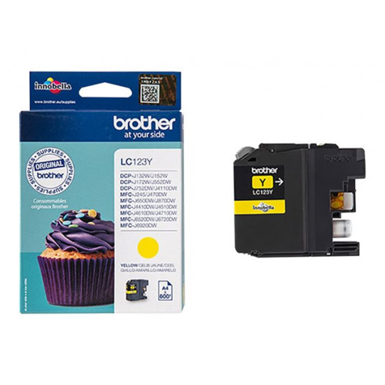 Brother LC123Y sárga tintapatron