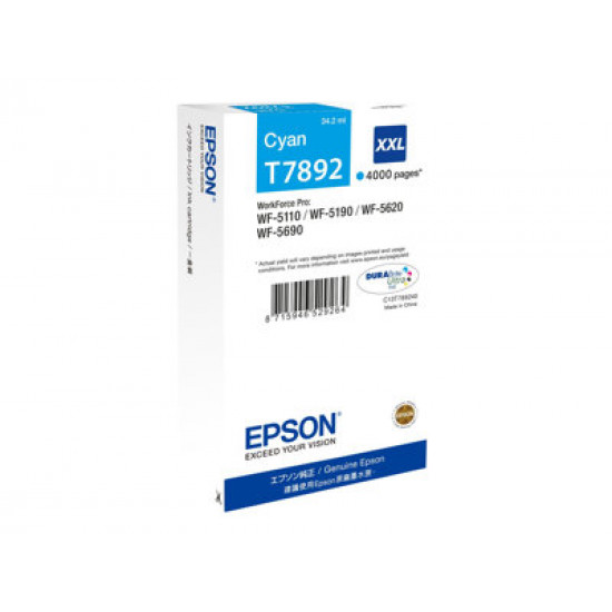 Epson T7892 XXL kék patron (C13T789240) Epson T7892 XXL kék patron (C13T789240)