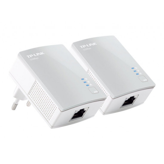 TP-LINK AV500 Nano Powerline Ethernet Adapter Kit. Ultra Compact Size. 500Mbps Powerline Datarate. 100Mbps Fast Ethernet. HomePlug