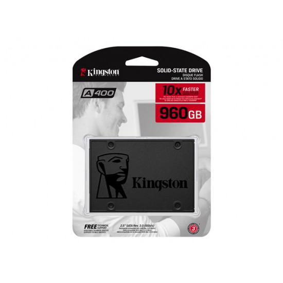 Kingston A400 960GB 2,5 SATA3 SSD meghajtó (SA400S37/960G)