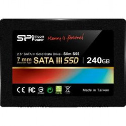 SILICONPOW SP240GBSS3S55S25 Silicon Power SSD Slim S55 240GB 2.5, SATA III 6GB/s, 550/450 MB/s, 7mm
