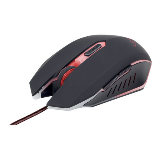 Gembird MUSG-001-R optikai egér fekete-piros USB Gembird MUSG-001-R optikai egér fekete-piros USB