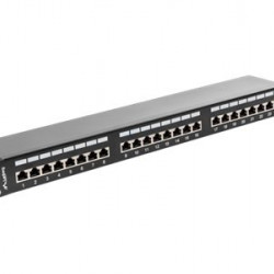 LANBERG PPS6-1024-B Lanberg Patch Panel 24 port 1U, cat. 6, shielded, black