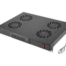 Lanberg 19 ventilátor egység rackszekrényhez fekete (AK-1503-B)