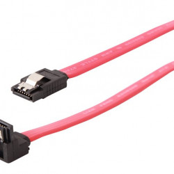 Gembird Cablexpert SATA III adatkábel fém zárral, 30cm, hajlított (CC-SATAM-DATA90-0.3M)