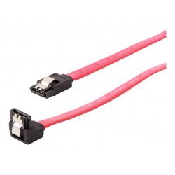 Gembird Cablexpert SATA III adatkábel fém zárral, 30cm, hajlított (CC-SATAM-DATA90-0.3M)