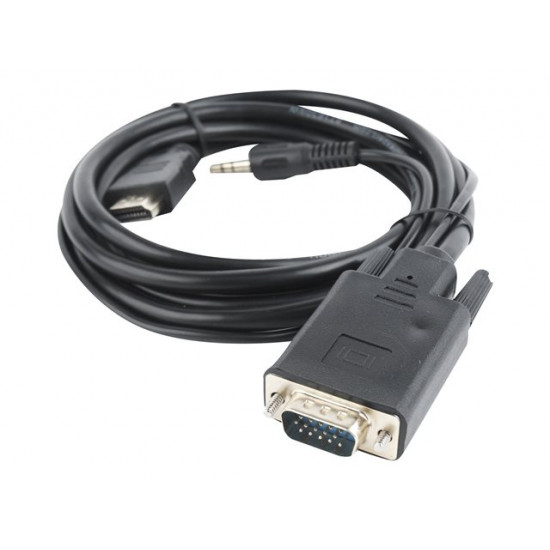 GEMBIRD HDMI - VGA - audio kábeladapter, 1.8m, fekete (A-HDMI-VGA-03-6) GEMBIRD HDMI - VGA - audio kábeladapter, 1.8m, fekete (A-HDMI-VGA-03-6)