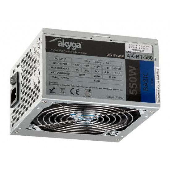 Akyga 550W tápegység OEM (AK-B1-550)