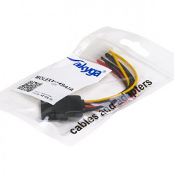 Akyga Molex - 2xSATA kábel 15cm (AK-CA-16)