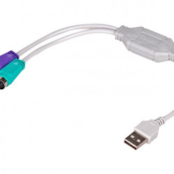 Akyga USB - 2xPS/2 átalakító, 25cm (AK-AD-15)