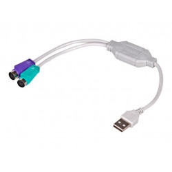 Akyga USB - 2xPS/2 átalakító, 25cm (AK-AD-15)