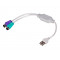 Akyga USB - 2xPS/2 átalakító, 25cm (AK-AD-15)