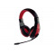 Media-Tech MT3574 NEMESIS USB mikrofonos fejhallgató fekete-piros
