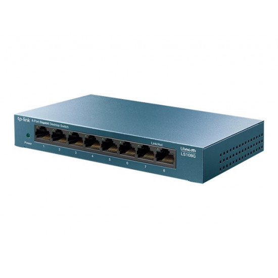 TP-Link 10/100/1000Mbps 8 portos LiteWave switch (LS108G)