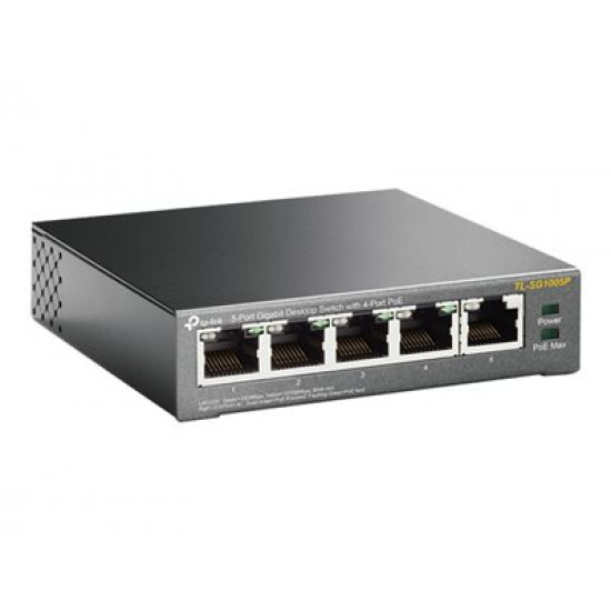 TP-Link 10/100/1000Mbps 5 portos mini switch (TL-SG1005P)