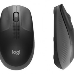 Logitech M190 teljes méretű vezeték nélküli optikai egér sötétszürke-fekete (910-005905)