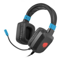 natec Fury Raptor mikrofonos gamer fejhallgató fekete-kék (NFU-1584)