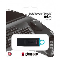 Kingston DataTraveler Exodia 64GB USB 3.2 fekete-zöld pendrive (DTX/64GB)