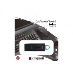 Kingston DataTraveler Exodia 64GB USB 3.2 fekete-zöld pendrive (DTX/64GB)