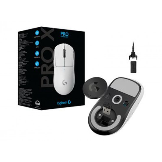 Logitech Pro X Superlight vezeték nélküli egér fehér (910-005943) Logitech Pro X Superlight vezeték nélküli egér fehér (910-005943)