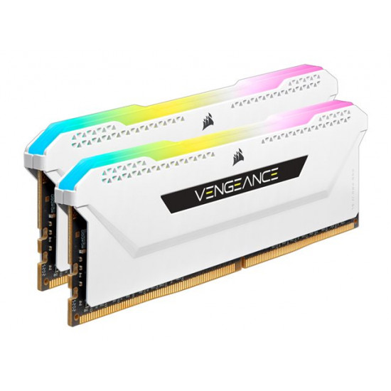 32GB 3600MHz DDR4 RAM Corsair Vengeance RGB Pro SL CL18 White (2x16GB) (CMH32GX4M2D3600C18W)