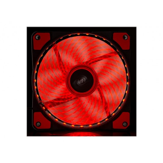 Akyga ház hűtő 12cm piros LED (AW-12E-BR)