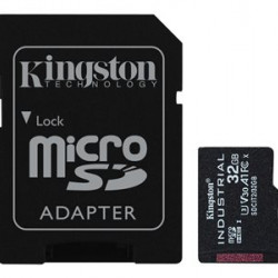 KINGSTON 32GB microSDHC Industrial C10 A1 pSLC Card + SD Adapter