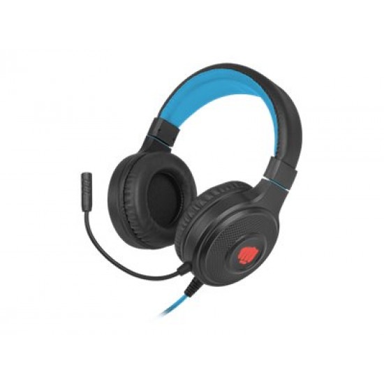 natec Fury WARHAWK RGB mikrofonos gamer fejhallgató fekete-kék (NFU-1585) natec Fury WARHAWK RGB mikrofonos gamer fejhallgató fekete-kék (NFU-1585)