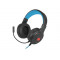 natec Fury WARHAWK RGB mikrofonos gamer fejhallgató fekete-kék (NFU-1585)
